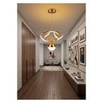 Lzy Avize Store Alemo Gold Toplu Modern Sarkıt LED Avize 3 Renk | Salon, Koridor ve Yatak Odası İçin