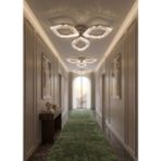 Lzy Avize Store Kristal Damla 3’Lü Krom Modern Avize Seti Salon, Mutfak, Antre Ve Çocuk Odası Uyumlu