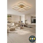 Lzy Avize Store March Dekoratif Gold Plafonyer LED Avize-4'lü Geometrik Kare 3 Renk Yanma Özellikli - 1