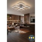 Lzy Avize Store March Dekoratif Krom Plafonyer LED Avize-4'lü Geometrik Kare 3 Renk Yanma Özellikli - 1