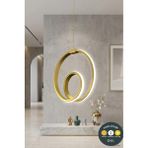 Lzy Avize Store Orjin Eskitme Modern Çember LED Sarkıt Avize 3 Renkli Şık Antre & Hol Aydınlatma - 1