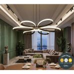 Lzy Avize Store Yonca 6’lı Siyah Sarkıt 3 Renkli Salon Mutfak Çocuk Odası Yemek Masası ve Antre Için Modern LED - 1