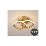 Lzy Avize Store Zeus Çift Kare Eskitme Modern LED Plafonyer Avize 3 Renk | Antre, Hol, Koridor ve Salon İçin
