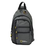 M 1022 Mega Bag Unisex Göğüs Çapraz Çanta, Body Bag Gri