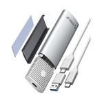 M.2 Nvme Sata SSD Muhafaza Adaptörü Aletsiz, USB C 3.2 Gen 2 10GBPS Nvme, 5gbps Ngff Sata Pcıe M-Anahtar (B+M Anahtar) 2230/2242/2260/2280, Alüminyum Harici M2 Kasa Desteği Uasp Trim-Pwem2-Wh