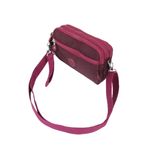 M 231 Mega Bag Krinkıl Kumaş Unisex El Omuz Çantası, Telefonluk (yatay), Clutch Bordo