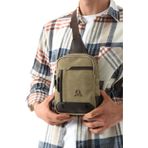 M 416 Mega Bag Kanvas Bodybag Omuz Çantası Camel-Kahve