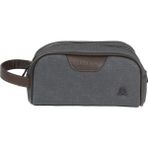 M 433 Mega Bag Kanvas El / Clutch / Makyaj / Tıraş Çantası Siyah-Kahverengi - Standart