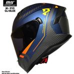 M-910 Kapalı Kask (Blue) - 2XL - Mavi