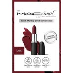 M.A.C DAHA YOĞUN RENKLERDE Diva M·A·CXIMAL Silky Matte Lipstick Nemlendirme Etkili Ruj