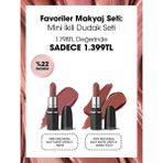 M.A.C Favoriler Makyaj Seti: Mini İkili Dudak Seti Renkli Özellikler ile Uzun Süre Kalıcı - Mehr & Warm Teddy