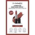 M.A.C Lustreglass Sheer-Shine Lipstick - Nemlendirme Etkili Parlak Bitişli Ruj - Alone Time