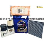 M.e.r.t. otomotiv yedek parça Clio 4 1.5 Dci Yağ Bakım Filtre Seti Hava-Yağ-Polen-Mazot-Elf5W30