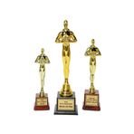 m melisa hediyelik Kişiye Özel Tasarlanabilen Oscar Ödül Heykeli Büyük Boy 26 Cm