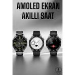 M Merc Giyim Akıllı Saat Metal Kordonlu Gps ve Nfc Uyumlu Arama Cevaplayan - Çok Renkli
