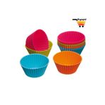 M Mimoza Park 24 Parça Lüx Muffin Kek Kalıbı Seti Tekrar Kullanımlık