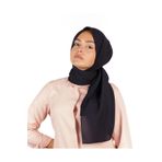 m moon scarf Mio Caz Şal , Dokulu , Ütü Gerektirmez , Kadın Tesettür Şal Lacivert