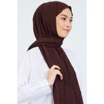 m moon scarf Premium Bambu Kraş Şal “ Bakır Kahve “