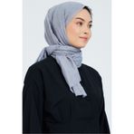 m moon scarf Premium Bambu Kraş Şal “ Orta Gri “