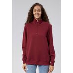 M MOONCOVER Mooncover Kadın Yarım Fermuarlı Sıcak Tutan Sweatshirt – Bordo