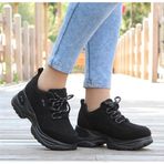 M.P. Mp 251-305ZN Siyah Kalın Taban Kadın Sneaker Spor Ayakkabı