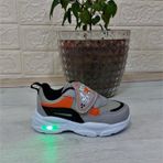 M.p One 3127 Gri-Siyah Işıklı Fuspetli Bebe Spor Ayakkabı