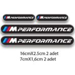 M Performance Bmw 3D Damla 4'lü Oto Sticker Set 1