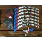 M Performance Motorsiklet ve Otomobil Araç Lastik Yazısı 2.5 cm 8 Adet Yapıştırıcı Arma Sticker - 1 - Beyaz