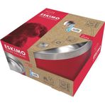 M-Pets 10531099 M-PETS ESKIMO ÇİFT CİDARLI MAMA KABI 2L RED