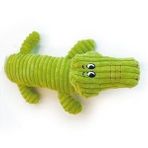 M-Pets 32x17x9 cm Yeşil Timsah Şekilli Peluş Sesli Köpek Oyuncağı