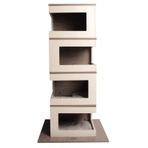 M-Pets Cat Elite Brigitte Tırmalama Tahtalı 60x60x116 cm Kedi Evi