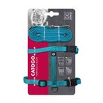M-Pets Catogo Kedi Göğüs Tasması + Blue Gezdirme Seti