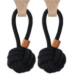 M-PETS COTO BLACK LOOP BALL 8CM ÇEKMELİ ÖRGÜ TOP OYUNCAK (2 paketi)