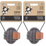 M-PETS COTO GREY BALL 6,5CM ÖRGÜ TOP OYUNCAK 2li paket