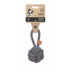 M-PETS COTO GREY LOOP BALL 8CM ÇEKMELİ ÖRGÜ TOP OYUNCAK