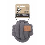 M-Pets Coto Örgü Top 15 cm Gri Köpek Oyuncağı