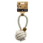 M-Pets Coto Whıte Loop Ball 11CM Çekmeli Örgü Top Oyuncak