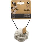 M-Pets Coto White Loop Ball 6.50 cm Örgü Top Köpekler İçin Oyuncak