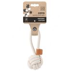 M-Pets Coto White Loop Ball Çekmeli Örgü Top Oyuncak 6,5Cm