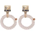 M-PETS COTO WHITE RING 25CM ÖRGÜ HALKA OYUNCAK (2 paketi)