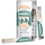 M-Pets Creamy Fonksiyonel Digestive Kuzu Etli Ton Balıklı ve Somonlu 4x15 gr Krema Kedi Ödülü