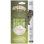 M-pets Creamy Ton Balıklı Ve Deniz Taraklı Krema Kedi Ödülü 4x15 Gr