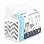 M-Pets Diapers 15-30 cm S 12'li Erkek Köpekler İçin Külot Bez