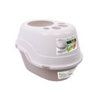 M-Pets Eco Kum Rengi 63x49x42 cm Tanta Üstten Girişli Kapalı Kedi Tuvaleti