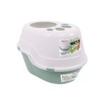 M-Pets Eco Yeşil 63x49x42 cm Tanta Üstten Girişli Kapalı Kedi Tuvaleti