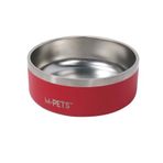 M-Pets Eskimo Çift Cidarlı 2000 ml Kırmızı Köpek Mama ve Su Kabı