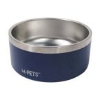 M-Pets Eskimo Çift Cidarlı 2000 ml Mavi Köpek Mama ve Su Kabı