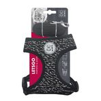 M-PETS LETSGO KEDİ GÖĞÜS TASMASI+GEZDİRME BLACK/WHİTE