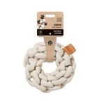 M-Pets Örgü Halka 13x13x5 cm Beyaz Köpek Oyuncağı