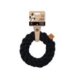 M-Pets Örgü Halka 18x18x5 cm Siyah Köpek Oyuncağı